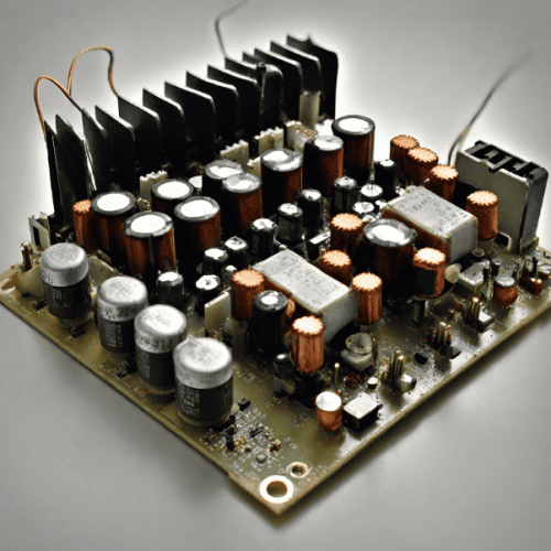 SMPS power supply with many capacitors