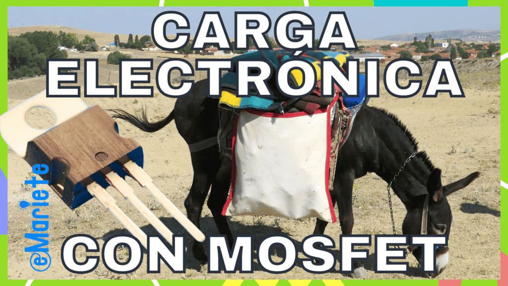 Carga electrónica con mosfet para animales de carga y transporte.