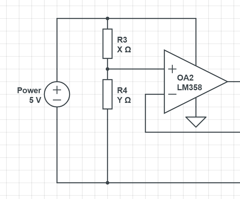 Electronic load voltage divider